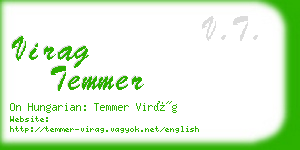 virag temmer business card